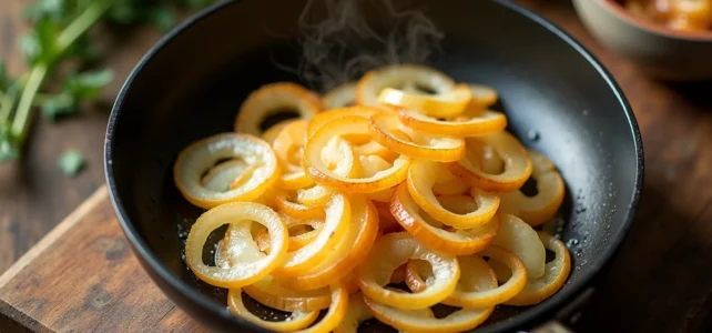 Astuces pour faire revenir des oignons savoureux sans ajouter de matière grasse Astuces pour faire revenir des oignons savoureux sans ajouter de matière grasse